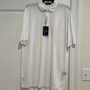 Men’s Hart Schaffer Marx white polo shirt size L
